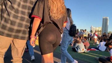 Firecandids Booty Spandex Short with Thong