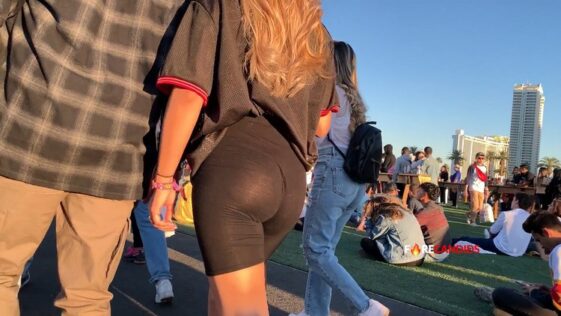 Firecandids Booty Spandex Short with Thong