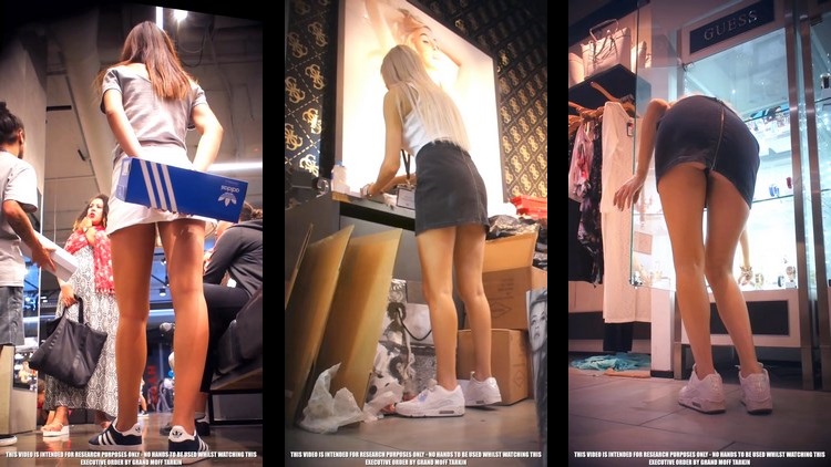 PrincessLeia employees upskirt themselves