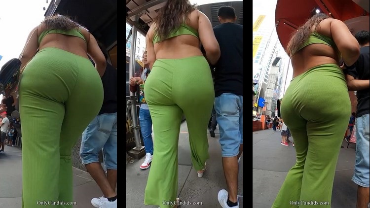 Onlycandids Premium PAWG in Pants Green