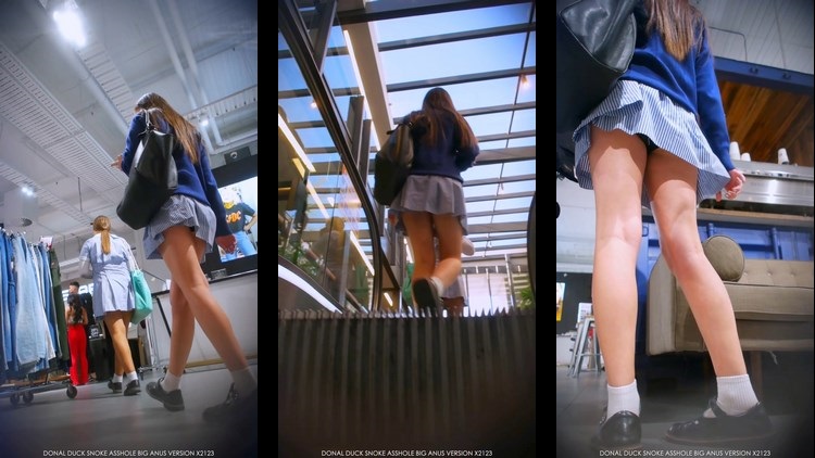 PrincessLeia clueless schoolgirl Upskirt Thong