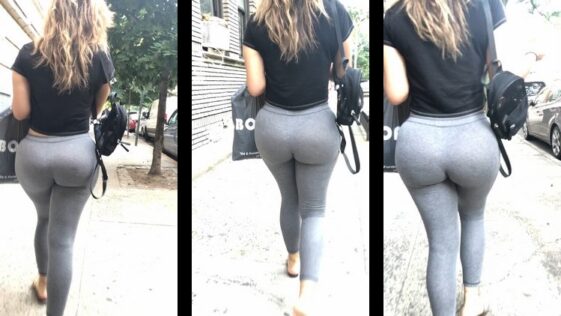 JHBooty Amazing Blonde Big Booty Spandex