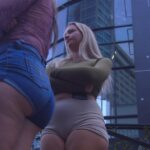 Two Sexys Girls in Short Big Booty