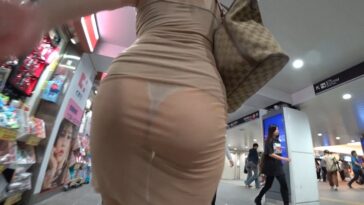 Asian JAV Pcolle Booty see Through Thong
