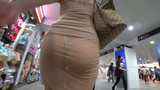Asian JAV Pcolle Booty see Through Thong