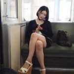 Pcolle Beautiful Asian Girl in the Train