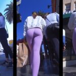 Sexy Young Booty in Spandex Pink