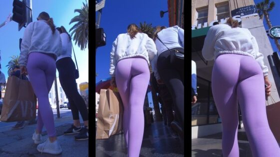 Sexy Young Booty in Spandex Pink