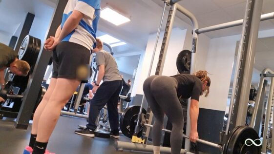 Booty In Your Face Spandex in the Gym