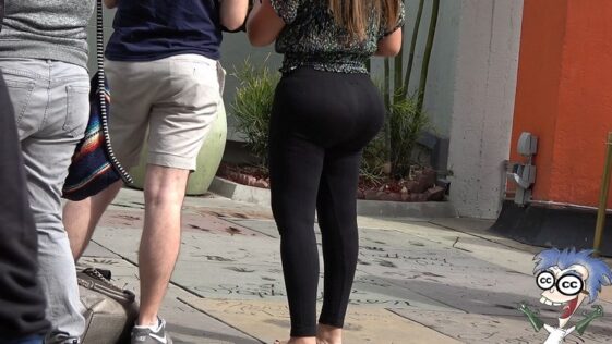 Candid Califas Big Booty Latina in Spandex