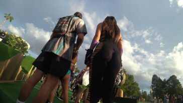 See Through Spandex Latina in Festival