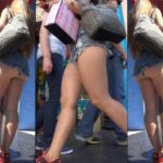 know-body Sexy Girl in Minishort Showing the Butt