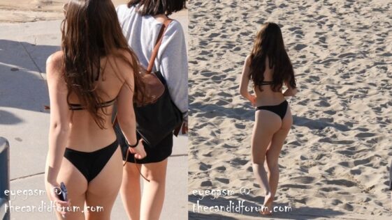 Eyegasm Teen in Sexy Bikini Black in the Beach