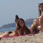 Candid Califas Beautiful Teens Sunbathing on the Beach