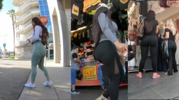 Candid Califas Mix Women in Spandex with a Big Booty