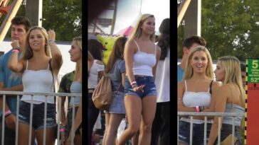 Hottest Teens Blondes at the fair in Sexys Shorts