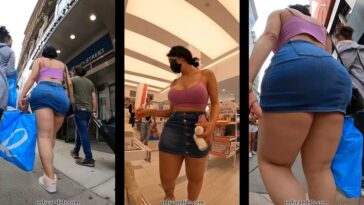 Onlycandids Premium PAWG Teen Sexys Legs in Mini Skirt