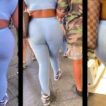 Onlycandids Premium PAWG Latina in Pans Blue with Thong