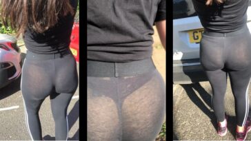 Amazing Latina Big Booty Spandex with See Through Thong