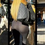 Amazing Big Booty in Spandex Sexy Blonde