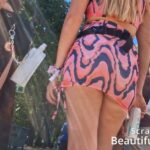 Scratchy Shooter Sexy Blonde in Mini Skirt