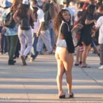 Eyegasm Shooter Sexy Petite Brunette in White Bikini