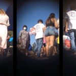 Sexy Teen Big Booty in Tight Shorts Walking
