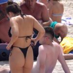 Sexy Girl Big Booty in Bikini Black with Boyfriend