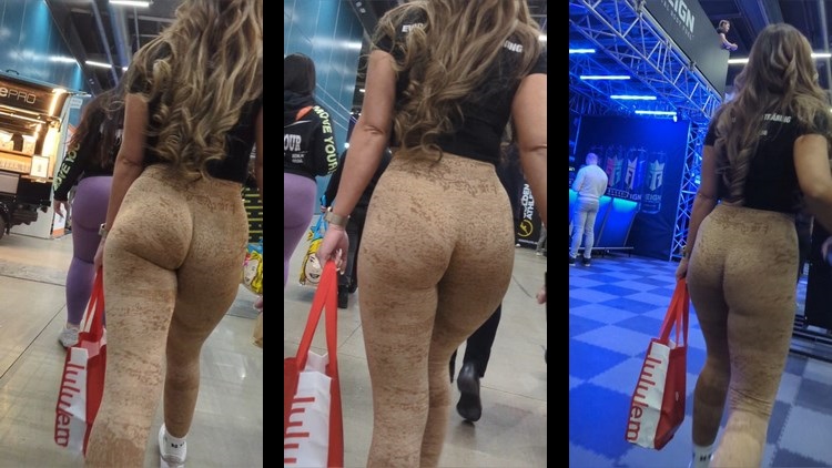 Sexy Gymrat with Spandex Big Booty in Expo