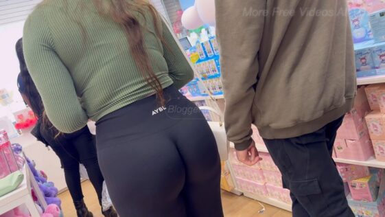 Youthful Elegance in Spandex and Thong Sexy Booty