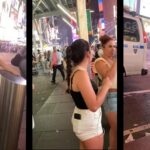 Teen with Nice Legs and a Huge Ass in White Shorts