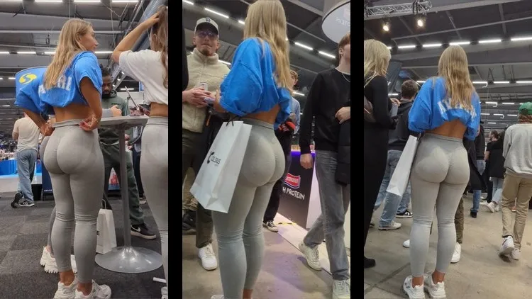 Amazing Girls with Sexy Big Booty Gymrat Spandex Fitness Event