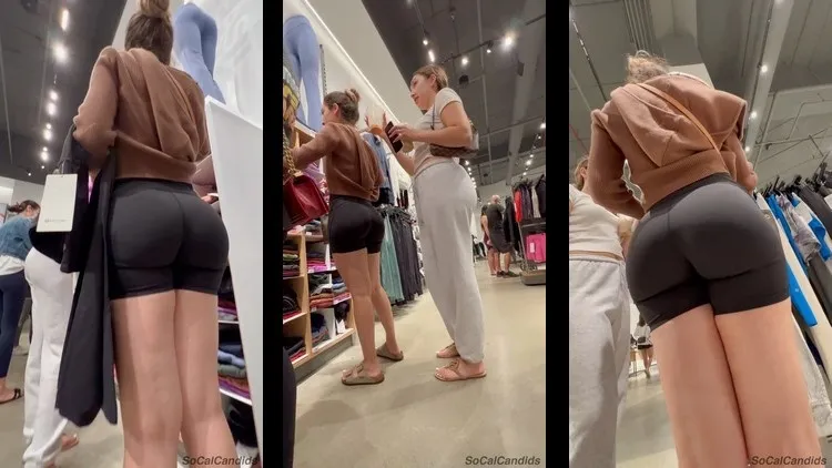 SoCalCandids A Day of Shopping Young in Short Spandex Part 1