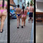 Young Friends in Bikini Showing Big Booty